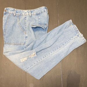 SHEIN Size 2 Faded Washout High Rise Denim Jeans